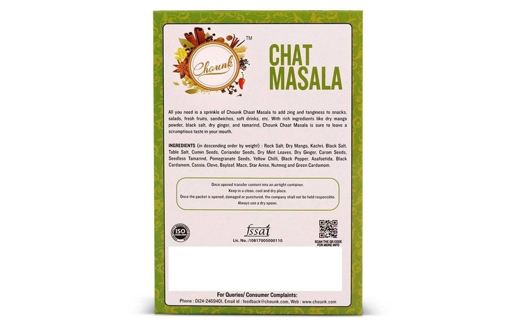 Chounk Chat Masala    Box  100 grams